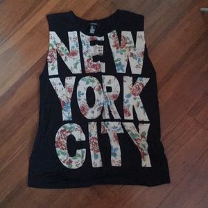Forever 21 Cut Off Tank Top